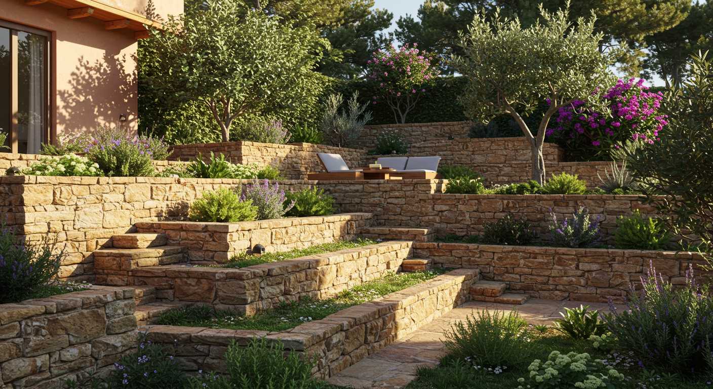 Террасирование в стиле средиземноморского сада