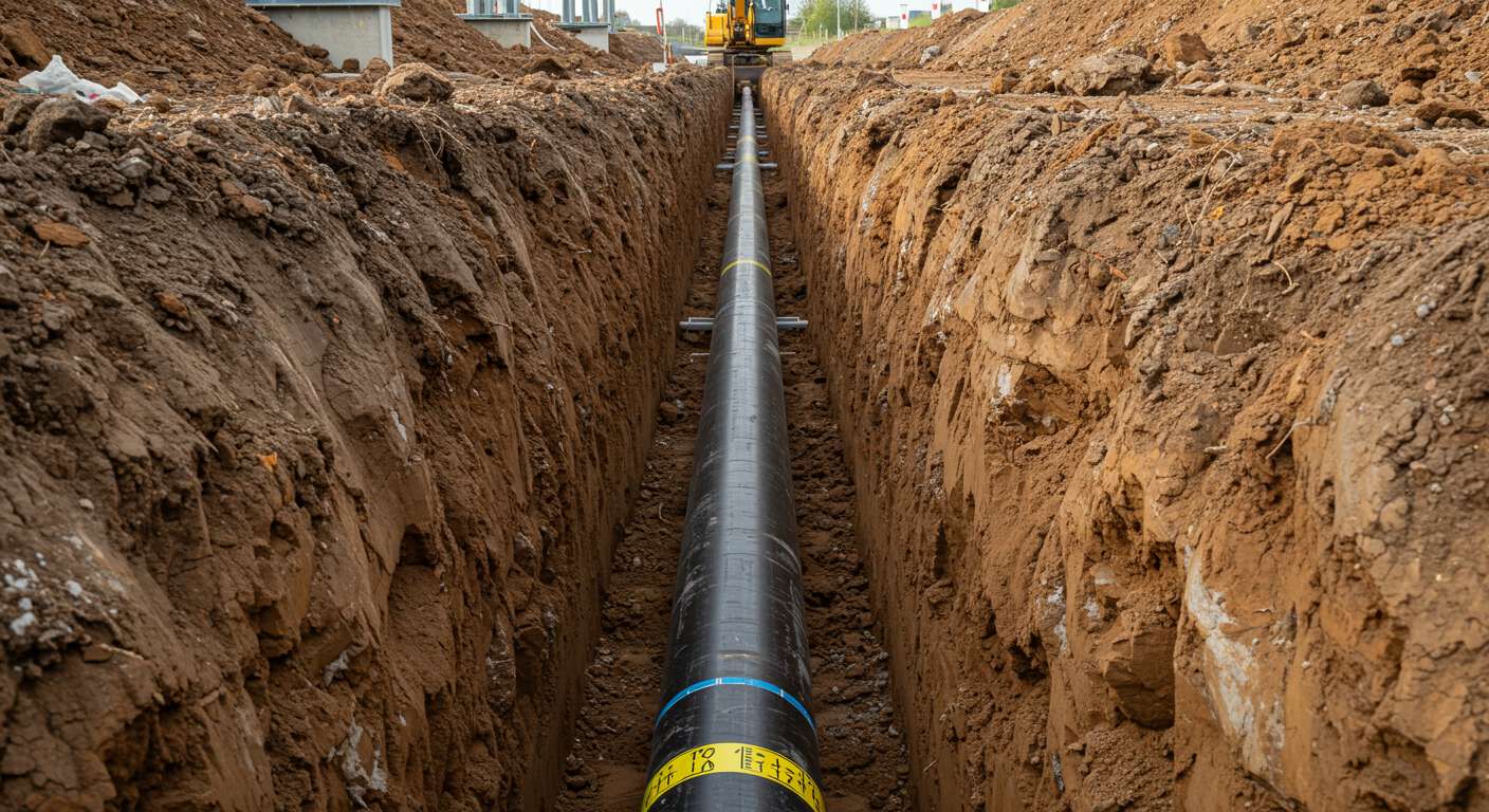 Траншеи для промышленных газопроводов