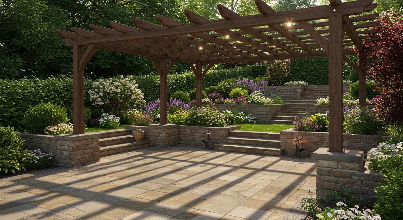 Террасирование и установка пергол