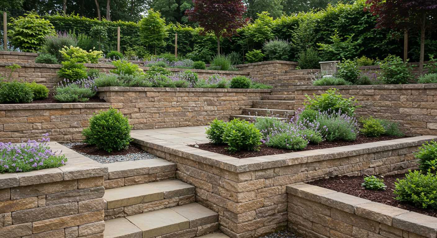 Террасирование и озеленение подпорных стен