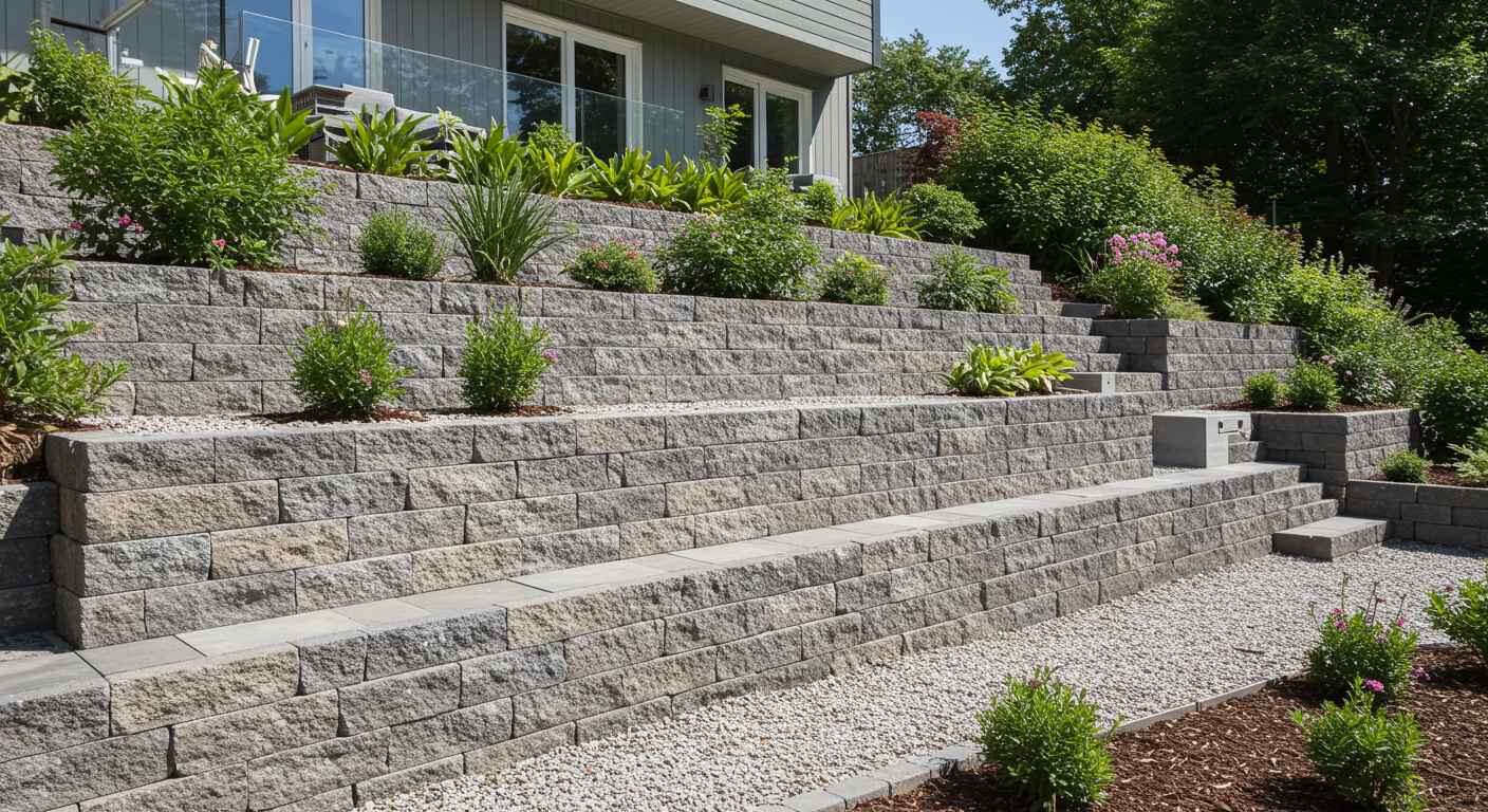 Какие материалы выбрать для подпорных стен на террасах