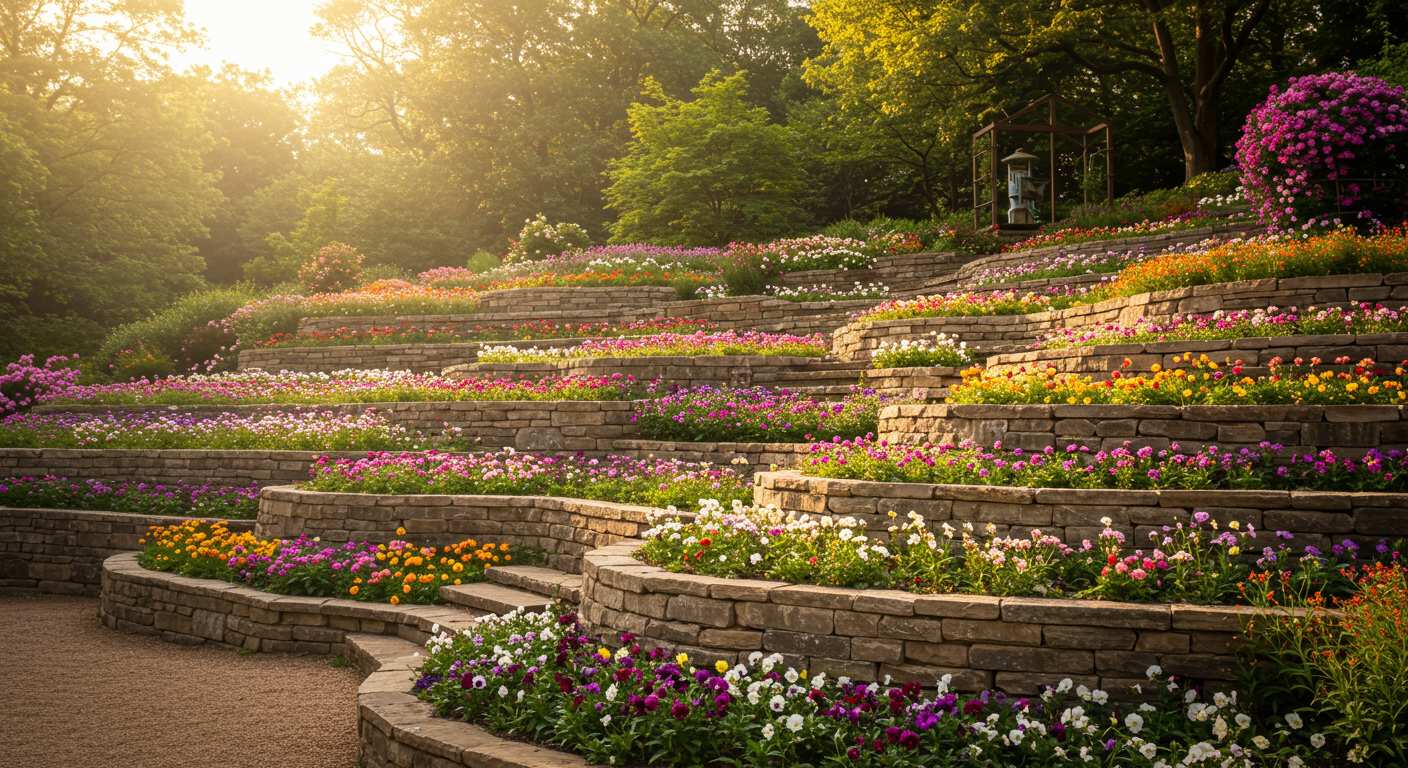 Террасирование и устройство цветников