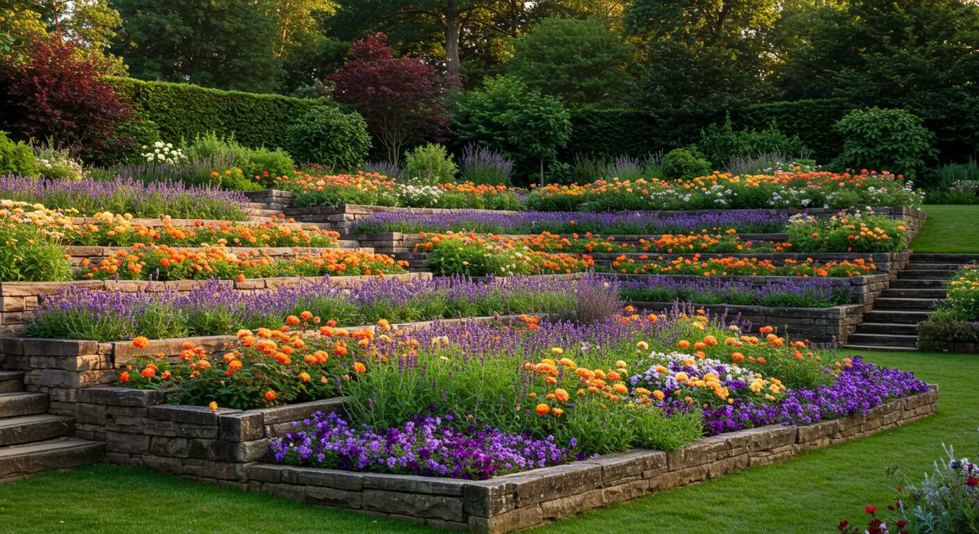 Террасирование и создание многоуровневых клумб