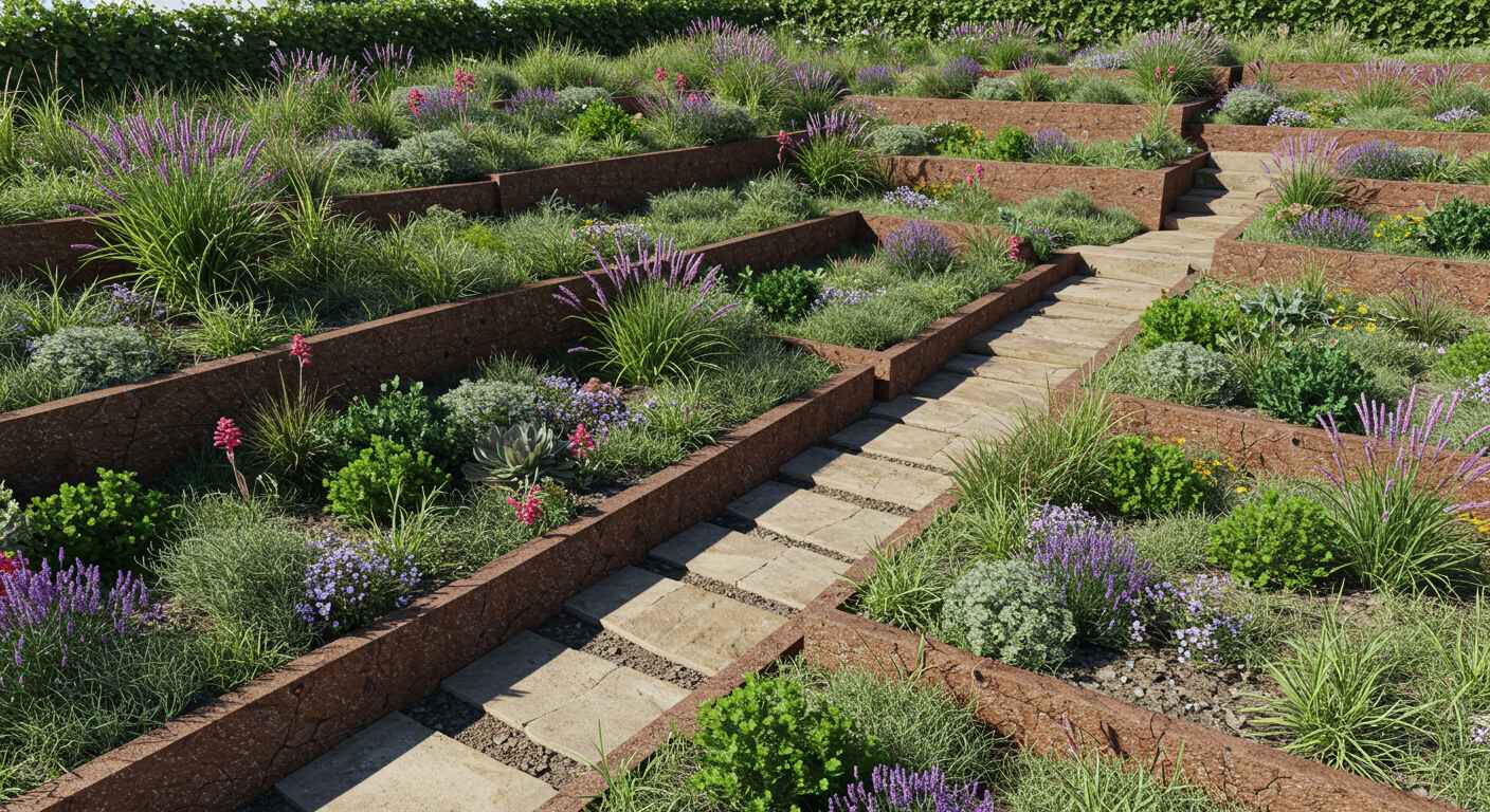 Террасирование и подбор растений для склонов