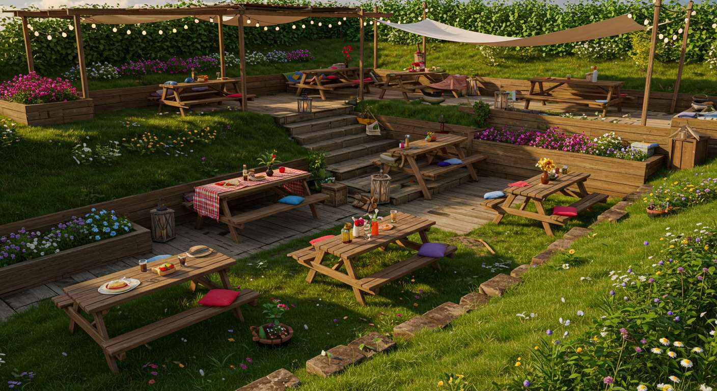 Террасирование и организация зоны пикника