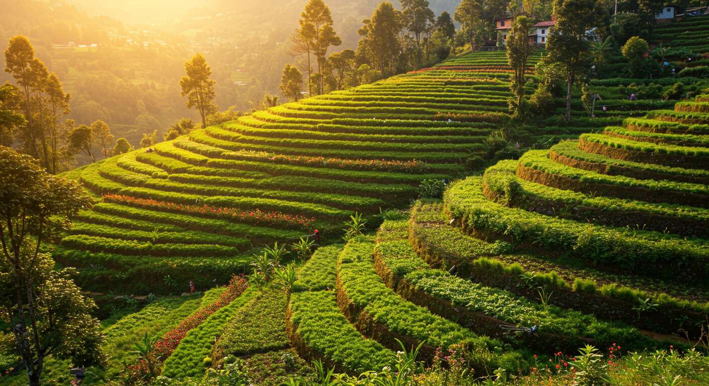 Террасирование и повышение урожайности сада