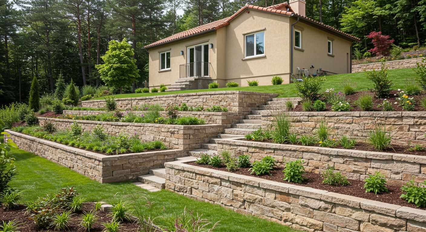 Террасирование и защита фундамента дома