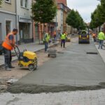 Устройство тротуаров и пешеходных зон