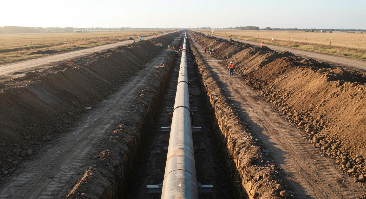 Траншеи под газопровод