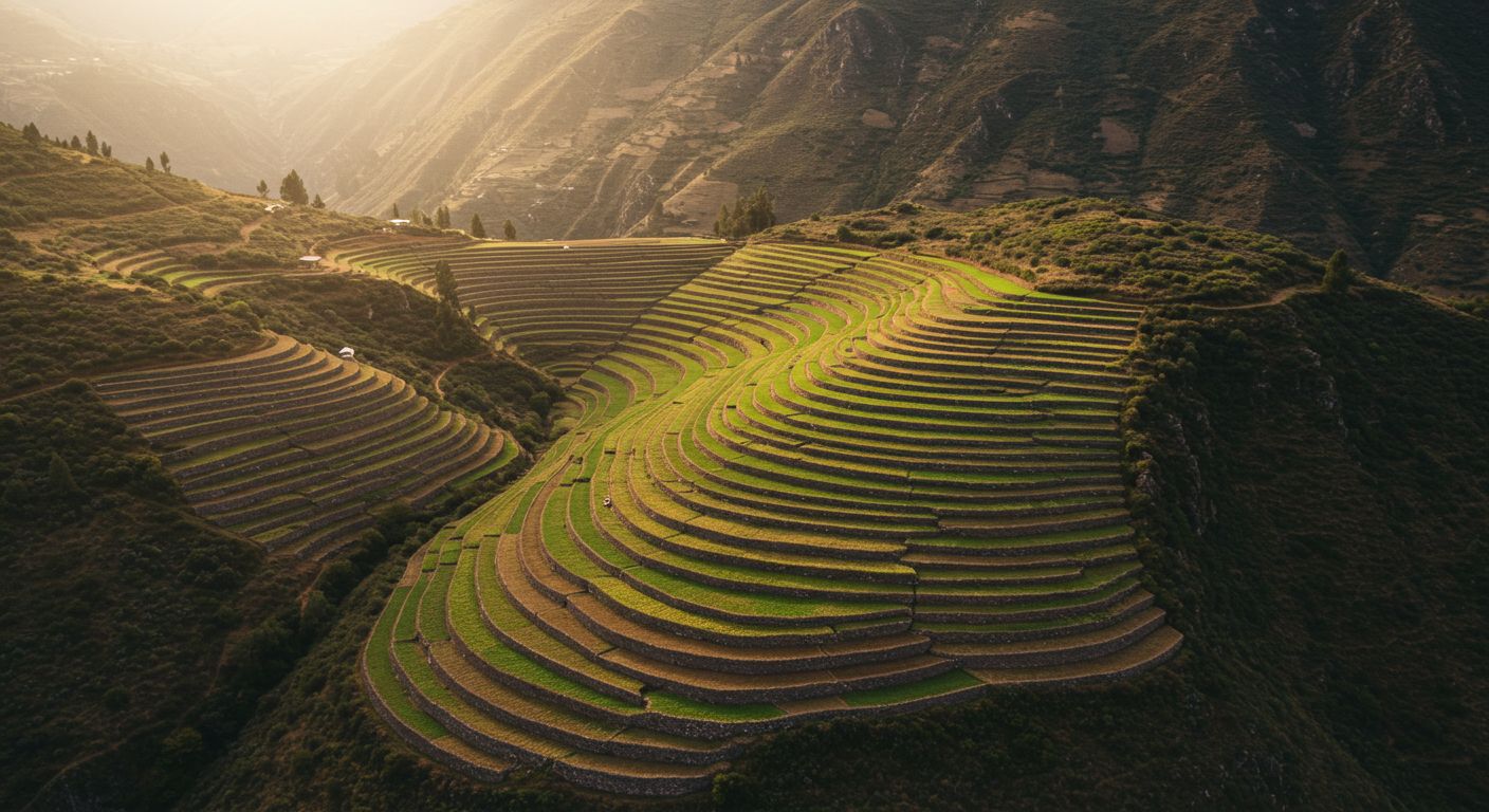 Террасирование в условиях гористой местности