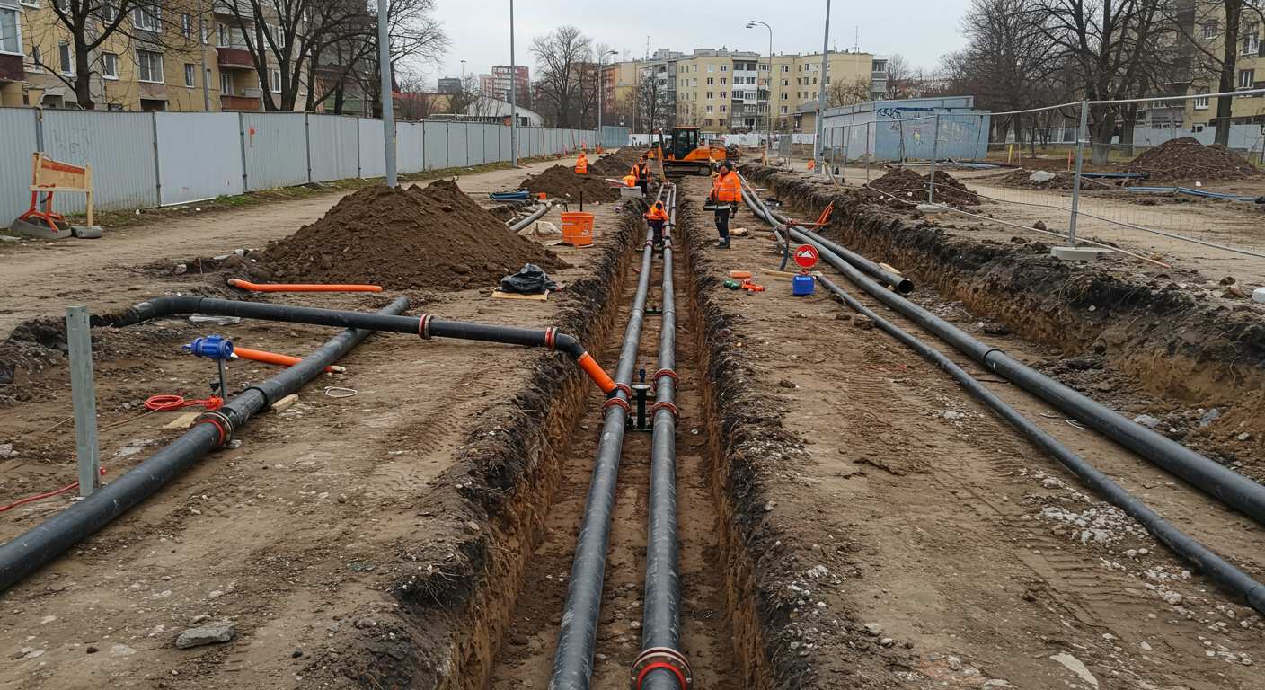 Траншеи под теплосети