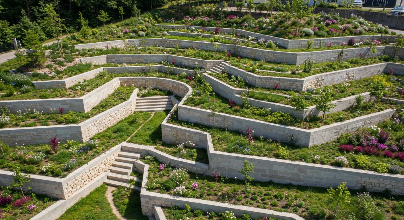 Современные методы террасирования участка